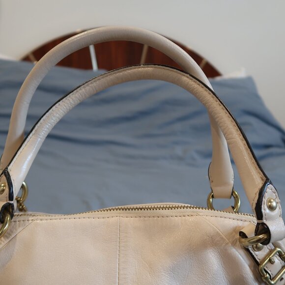 Coach Sophia Satchel in Cream – Soft Leather - Picture 10 of 16